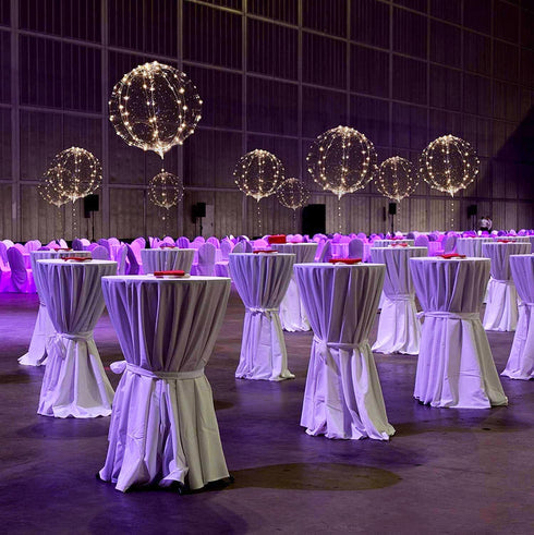 18 Packs 3 22 Inches Party Led Balloons, Light Up Balloon Battery Included Meters String Lights Inflated Size Clear