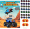 PLULON Pin The Wheels on The Truck Party Game for Kids, Birthday