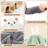Hushlibaby 4Pack 31.5x31.5 Inch Set Hooded Baby Towels Unisex Hooded Towels Super Soft Absorbent Baby Boys Girls Unique