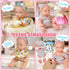 Cleboen Set 9'' 2 Sets 3 4 5 6 Baby Doll Accessories for Girls, Baby Doll with Clothes Doll Walker Chair Feeding Bottle