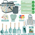 Set 14Pcs Kids Gardening Gardening Tools for Kids with Tote Bag,Watering Can, Shovel, Apron, Garden Book and More