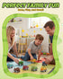 LADFAR 3-5, 8 3-5, Dinosaur Toys for Kids Pcs Dinosaur Monster Truck Pull Back Cars, Friction Powered Dino Toy Vehicles