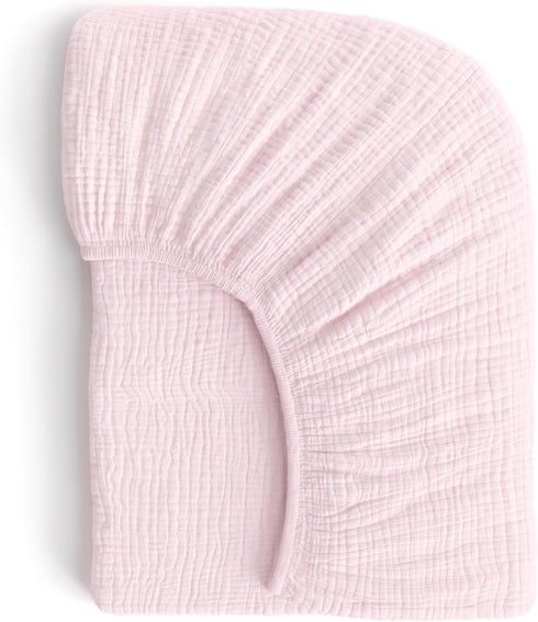 Muslin Crib Sheets, 100% Organic Cotton, Breathable and Ultra-Soft, Standard Crib Sheet