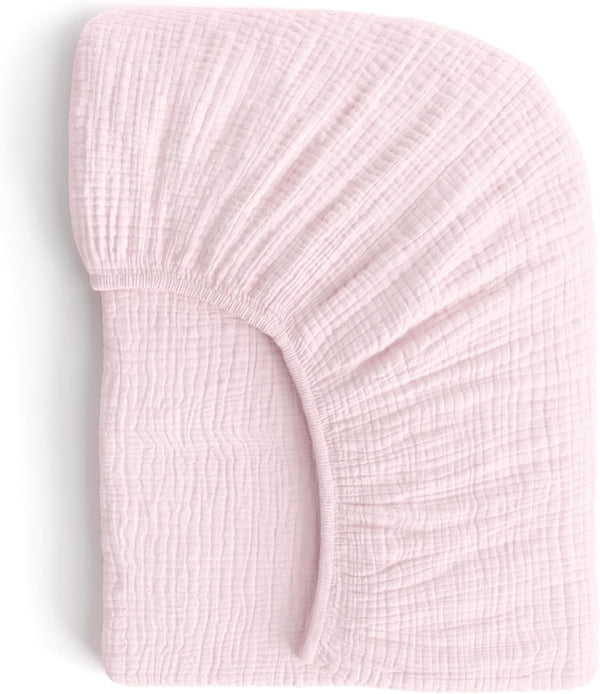 Muslin Crib Sheets, 100% Organic Cotton, Breathable and Ultra-Soft, Standard Crib Sheet