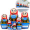 AEVVV Polish Nesting Dolls Set of 7 pcs - Matryoshka Dolls in Polish Costumes with Ornaments Made in Poland