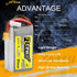 Tattu R-Line 850mAh 14.8V 95C 4S LiPo Battery Pack with XT30 Plug for Multirotor FPV, Size 100 to 180