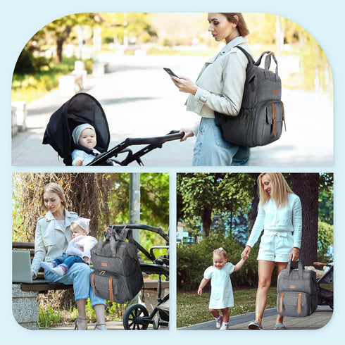 mommore Backpack S1,S2 Backpack 15.6 inch Breast Pump Bag for Spectra Medela Diaper for Working Moms with Laptop