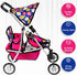 Set fash n kolor Twin Baby Doll Stroller - Pretend Play Baby Stroller for Dolls - Toy Stroller with Storage Basket