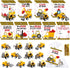 Meooeck Construction Party Favors for Kids, 24 Set Cards with Small Construction
