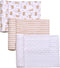 3 Pack Cotton Muslin Swaddle Blankets for Baby, 40" x 36", Lightweight,