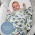 Swaddle Blanket | 100% Muslin Cotton | Newborn and Baby Nursery Essentials, Registry | Hydrangea Print