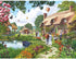 Bits and Pieces 4-in-1 Multi-Pack, 1000 Piece Jigsaw Puzzles for Adults, Village Life by Artist Steve Crisp