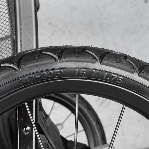 RUTU One Set Rear 16x1.75 Tire and 16x1.75/2.125 Inner Tube for Kid Bicycle BoB Revolution SE/Pro/Flex