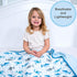 100% 47 47 Inches, 6 LollyBanks Baby Quilt Blanket, Organic Cotton Muslin Blankets for Boys, Large x Layers Soft