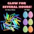 JOYIN 35 Pcs Easter Eggs with Mini Glow Sticks, Glow-in-The-Dark Basket Stuffers for Kids, Easter Egg Hunt Supplies