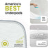 (2 Pack 34x52) IMPROVIA Washable Underpads, Heavy Absorbency Reusable Incontinence Pads for Kids, Adults, Elderly