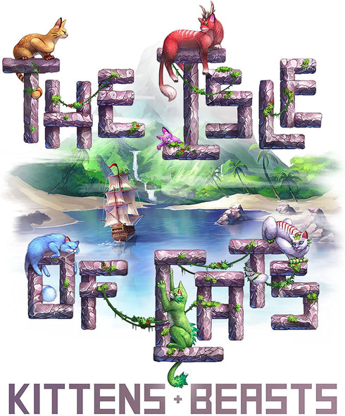 The Isle of Cats: Kittens + Beasts Expansion Board Game for Ages 8+