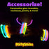 PartySticks Moondance Glow Sticks 40pk with 16 Glow in The Dark Party Favors and 24 Connectors for Decorations