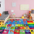 Kids Rug for Playroom, ABC Play Mat Educational Rugs, Soft Non-Slip Rug Toddler Baby Play Mat, Alphabet Carpet for Boy