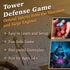 Daily Magic Games Siege of Valeria Board Game - Tower Defense Solo Board Game with Dice Rolling and Combo Cards. Single