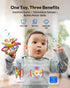 0-12 Baby Montessori Sensory Teething Toy - Safe, Multi-Functional BPA-Free Silicone Teether for Babies Months