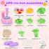 300+PCS 4 5 6 7 8+ GirlsHome Fabric Flower Bouquets Toys, DIY Flower Making Kit for Kids, Arts and Crafts for Kids