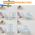 Fort Building Kit for Kids, 180pc Modular Fort Builder STEM Toy Set, DIY Make Your Own Fort Playset