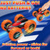 VONZAWAY 3-5 3 4 5 360 4WD Car Toys for Ages Boys, Push and Go Monster Truck Toys for Year Old Kids, Double-Sided Flip