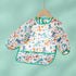 3-Pack Baby Long Sleeve Waterproof Bib - Full Coverage Apron Bib Smock Toddler Bibs with Pocket for 6-30 Months
