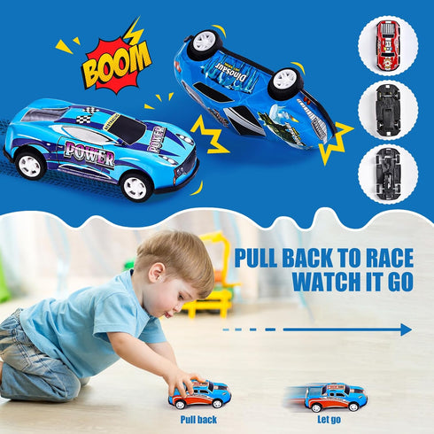 36PCS 3-8, ZHFUYS Metal Pull Back Cars Toy for Kids, Toy Cars for Kids Ages Race Cars Party Favors for Kid Toys, Party