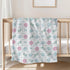 Selgkds Summer 60x80inch Boho Sea Turtles Seashells Bows Baby Blankets for Girl Boy Infant Newborn Toddler Nursery Crib