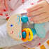 HABA Rattlefish Wooden Baby Rattle and Teething Toy, Teething Toys for 6-12 Months, Made in Germany
