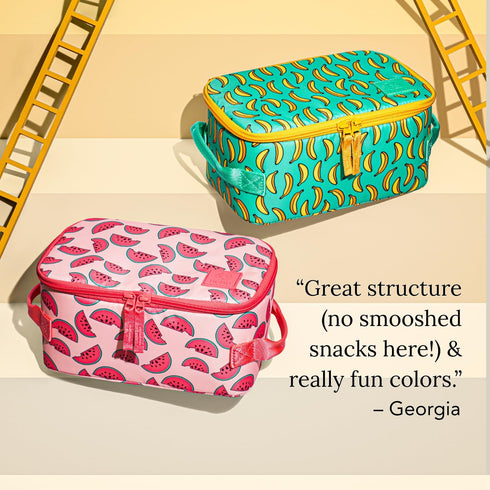 Huhu Insulated Cooler Bag - Water-Resistant Lunch & Baby Bottle Cooler - Easy-to-Clean, Leak-Free Interior On-The-Go