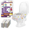 Toilet Seat Covers Disposable Value Pack - 22 Large Waterproof Potty Covers