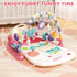 Tummy 5 Jovow Baby Gym with Musical Piano,Baby Play Mat Time Baby Activity Gym Mat with Infant Learning Sensory