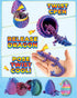 8" 3D (4Pack) Rapean Printed Dragon Eggs, Easter Basket Stuffers for Kids and Teens, Articulated Dragon Toys