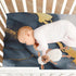 Qilmy 27 39 Gold and Black Marble Fitted Crib Sheet for Girls and Boys, Soft Breathable Baby Crib Sheets for Standard
