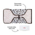 Leopard Print Portable Baby Changing Pad - Quick Clean Mat with Pillow