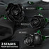 XGSHJ Set 12 Pack Black Rose Bouquet Building for Girls & Boys - Botanical Collection Gift for Easter Basket Artificial