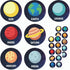 Planet Solar System Stickers for Kids - 1.5" - 20 Sheets, 200 Stickers