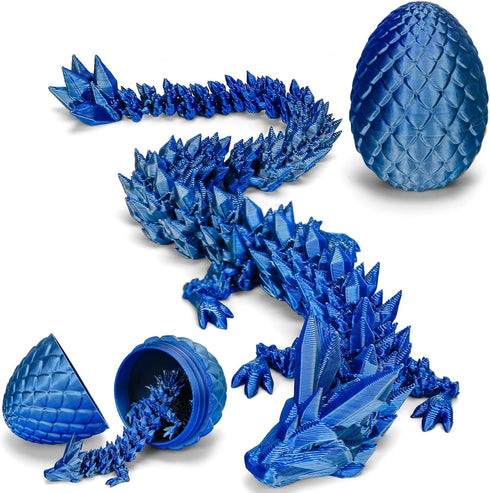TBOLINE 12" 3D Printed Dragon Egg, Christmas Stocking Stuffers for Kids Boys,