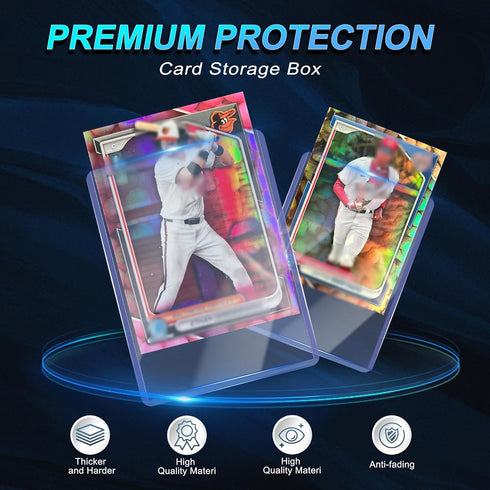 Btlwpy 1000 Cards,3"X4" (500 Sleeves+500 Card Sleeves Clear Loads for Baseball Card Protectors Sleeves for Cards,Hard