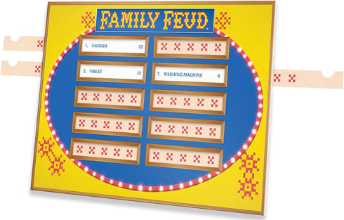 FAMILY FEUD Retro Edition Card Game - 1970s Questions & Answers, Classic Party Game with Retro Scoreboard