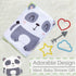 InnoBeta Baby Monthly Milestone Blanket, Flannel Plush Newborn Infant Photo Blanket for Boys & Girls New Mom Gifts
