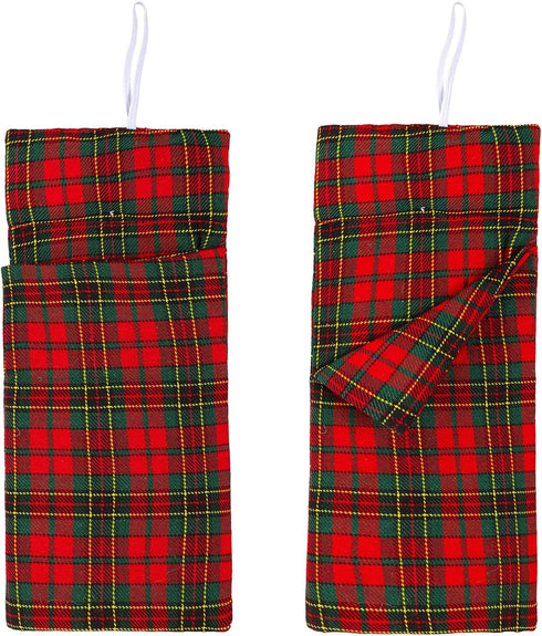 BARWA Doll Christmas Accessory, Plaid Sleeping Bag Pajamas for 11.5 inch Doll, Xmas Gift