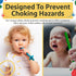 Silicone Baby Teethers 0-6 Months - Textured Baby Teething Toys, Freezable Chew Straws for Babies 6-12 Month Girl Boy