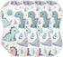 FLildon 2PCS Muslin Burp Cloth for Baby Cute Little Dinosaurs Super Absorbent Burping Cloths, Bibs for Newborn Boys