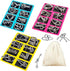 GEKELI Metal Wire Puzzle Set of 24 with Pouch,Brain Teaser IQ Test Disentanglemen