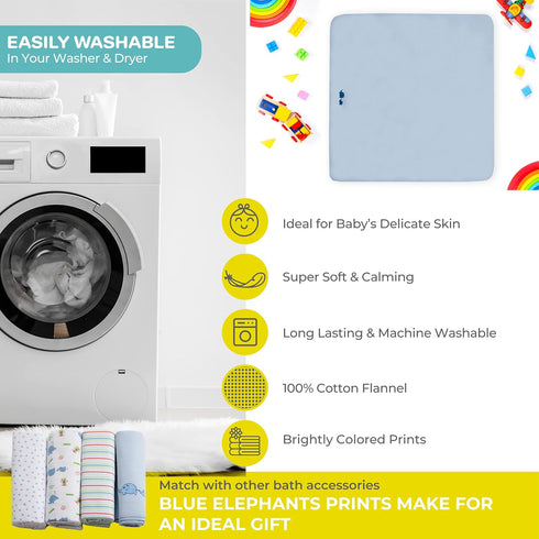 Spasilk Baby 4 Pack 100% Cotton Flannel Receiving Blanket