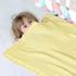 100% 30 40 Inches, Cotton Baby Blanket Knit Soft Warm Lace Toddler Newborn Nursery Blanket, x Lemon Yellow
